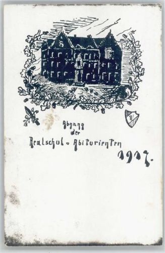 Abgang der Realschul-Abiturienten 1907 AK