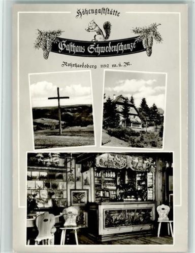 Rohrhardsberg Kreuz Gasthaus zur Schwedenschanze Innenaufnahme Bar