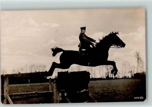 Militär - Springturnier Foto AK Hindernisreiten