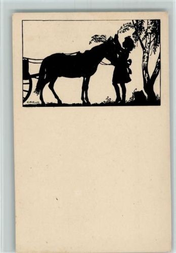 Serie Berliner Tierschutzverein E I Nr. 8 - Mädchen mit einem Pferd