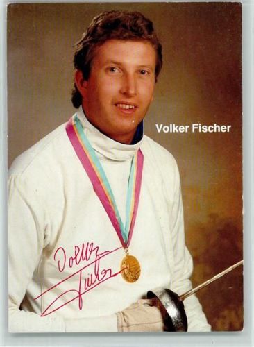 Volker Fischer , Fechten Original Autogramm