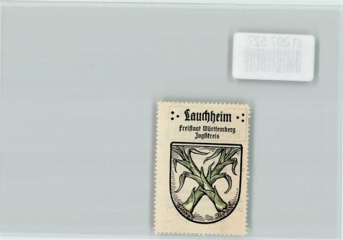 Lauchheim Vignette Wappen Kaffee Hag ca 1920-1940