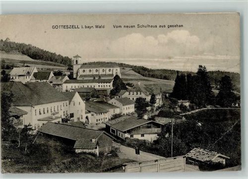 Gotteszell Werbung der Firma Tuscher , Leipzig für Lichtdruck Postkarten Muster
