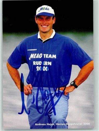 Andreas Hajek , Rudern - Original Autogramm