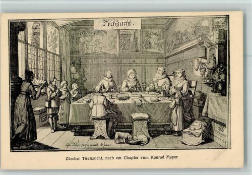 Zürich Brauchtum - Tischzucht von Konrad Meyer