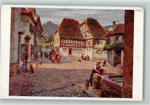 Verlag Emil Hartmann Nr. 315 - Pfälzer Heimatbilder - AK sign Croissant