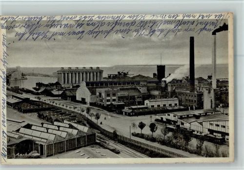1949 Fabrik, qualmende Schornsteine AK