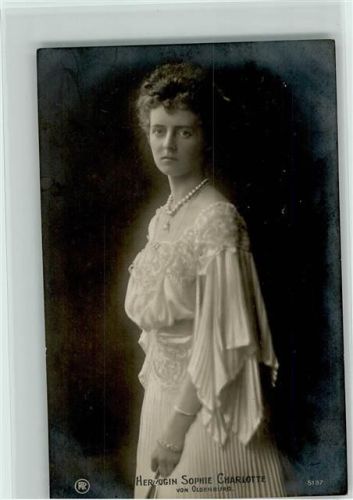Herzogin Sophie Charlotte von Oldenburg Foto AK