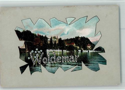 Verlag Edgar Schmidt, Dresden Serie 1515 Dess. 160 - Namen auf Ansichtskarten "Woldemar" AK