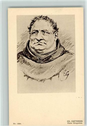 sign Ely - Charakterköpfe Mönch von Grützner Serie 118 E - Ackermann Verlag