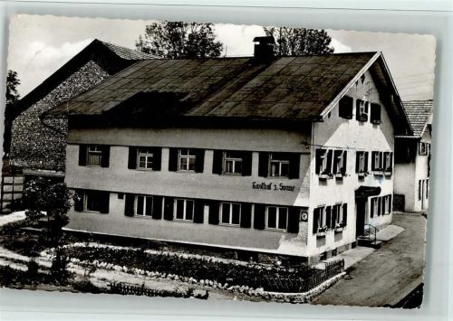 87466 W8967 Petersthal , Allgäu Foto AK Gasthof Sonne, gute Erhaltung AK