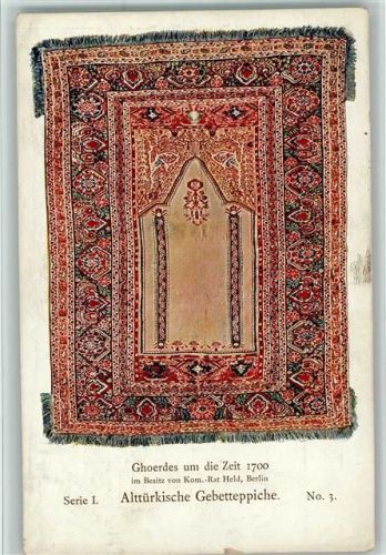 Serie I Nr. 3 Meisterstücke orientalischer Knüpfkunst in Bildern AK Teppich