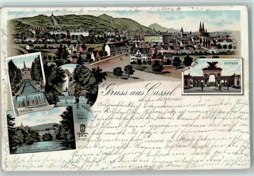 Kassel Gruss aus - Teilansicht, AK