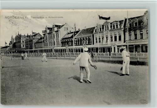 Norderney Tennisplätze und Kaiserstrasse