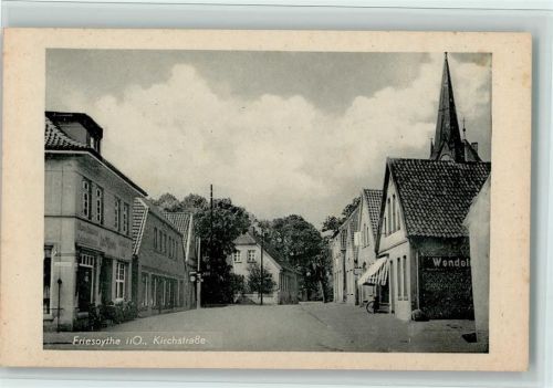 Friesoythe Kirchstraße, gute Erhaltung AK kleine Flecken