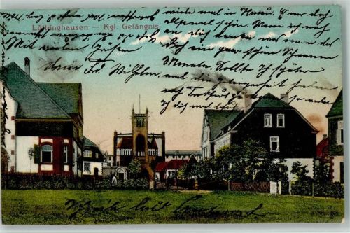 Lüttringhausen 1909 Kgl. Gefängnis AK