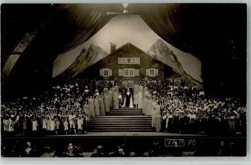 Aarau Schützenfest 1914 - Festspiel : Schlusscene, Bühne, AK
