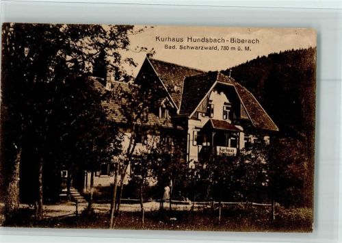 76596 W7564 Hundsbach , Baden 1928 - Kurhaus , gute Erhaltung AK