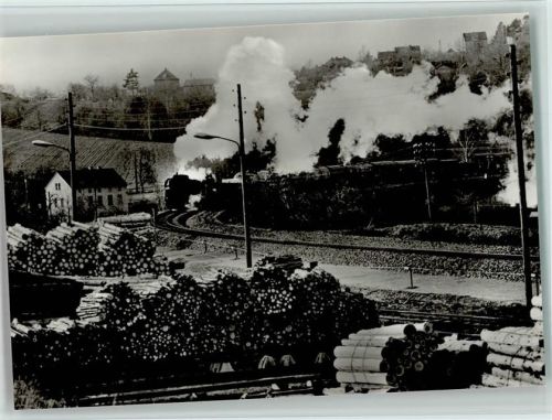 Gera-Röppisch Baureihe 58.30 mit Nahgüterzug bei Gera-Röppisch Frühjahr 1972 AK