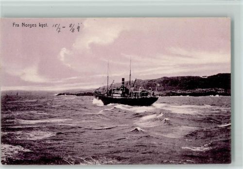 Fra Norges kyst - Fischkutter ca 1918 AK
