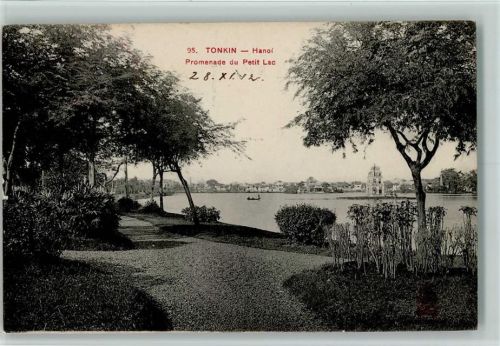 Hanoi 1912 Tonkin - Promenade du Petit Lac