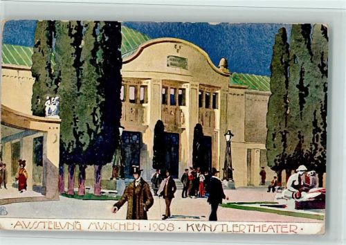München Künstlertheater 1908 AK