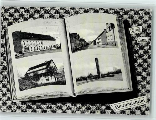 66111 W6600 Bischmisheim 1962 - Album aufgeschlagen, darin bilder des Ortes, schöne Karte , gute Erhaltung AK