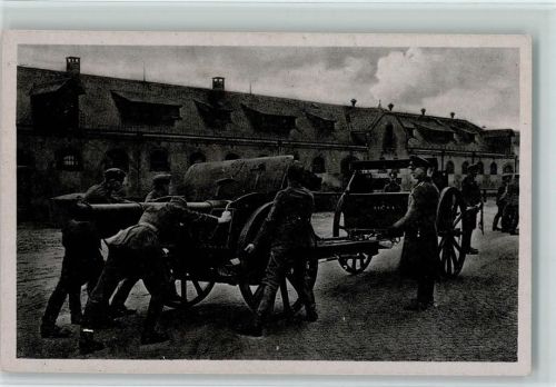 1940 Geschütz Exerzieren AK