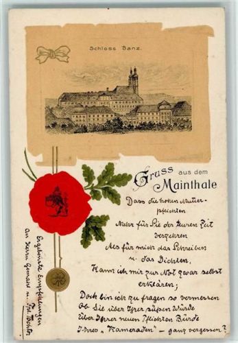 Bad Staffelstein 1902 Schloss Banz Siegel