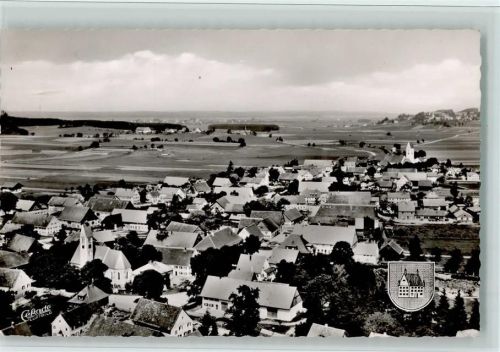 Erkheim 1958 Luftbild - gute Erhaltung AK