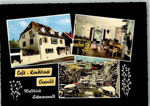 Waldkirch Café Konditorei Osswald Innenaufnahme Gastraum Terrasse 3-Bildaufnahme