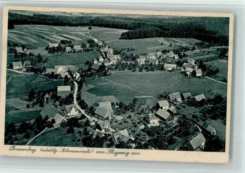 Zwerenberg 1930 Luftbild Nr. 7800 Strähle - Posthilfsstempel - gute Erhaltung AK