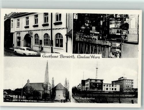 Lindau Gasthaus Bierwirth Max Plank-Institut Rückseite mit Kleberesten bzw Abschürfungen