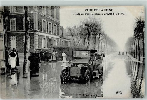 Choisy-le-Roi 1910 Crue de la Seine Route de Fontaineblau