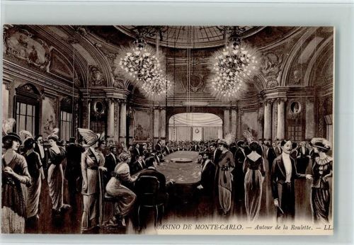 Monte Carlo Casino Monte Carlo - autor de la Roulette AK Roulette 1910