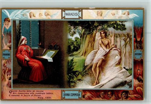 Serie Nr. 639 Verlag E. Sborgi - Visione di Forese de Donati , christliches AK