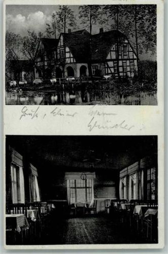Burg Restaurant Hubertus Fachwerkhaus Innenaufnahme Gastraum 2-Bildaufnahme