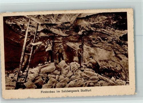 Staßfurt Firstenbau im Salzbergwerk