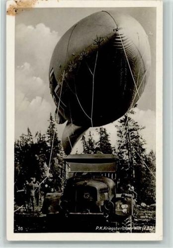 1940 PK Aufnahme - Fesselballon Aufklärung AK