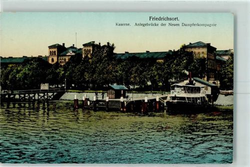 Friedrichsort Kaserne Anlegebrücke der Neuen Dampferkompagnie
