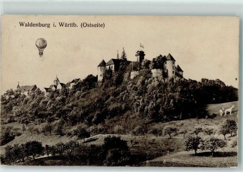 Waldenburg 1909 Heißluftballon