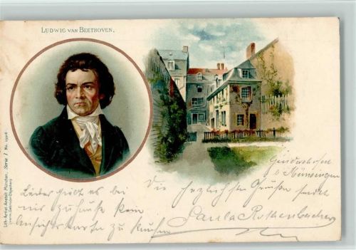 1900 und sein Wohnhaus - Litho Artist Anstalt Serie I Nr. 15918