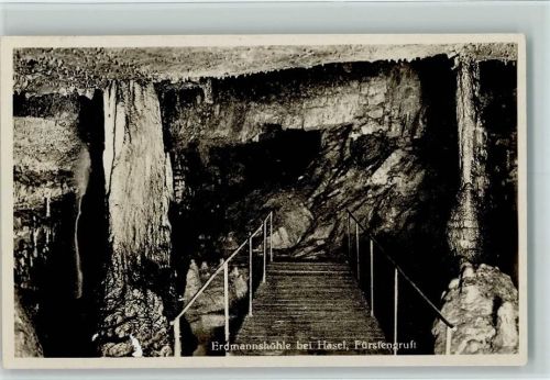 Hasel 1934 Erdmannshöhle , Fürstengruft AK