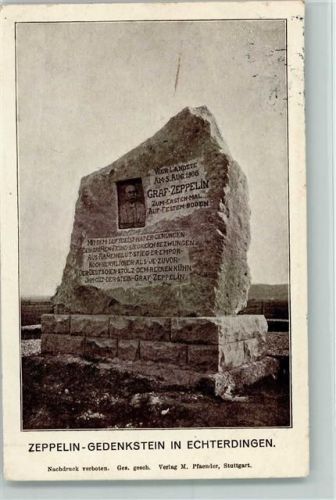 Echterdingen 1908 Gedenkstein - Denkmal AK
