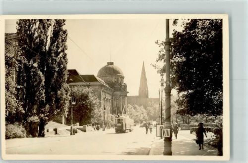 Posen An der Paulikirche Straßenbahn