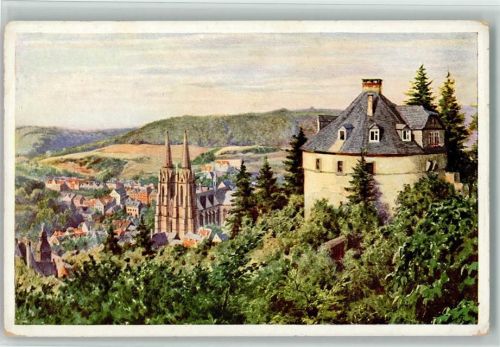 Marburg Nr. 1 Blick vom Hexenkessel - Verlag Mandt