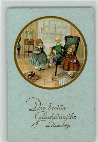Namenstag - Kinder, Gratulanten AK