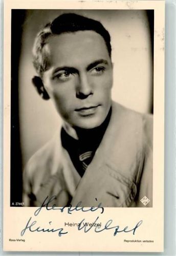 Heinz Welzel Autogramm AK