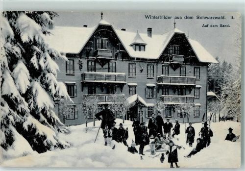 Sand 1908 Winterbilder aus dem Schwarzwald II. Auf dem Sand