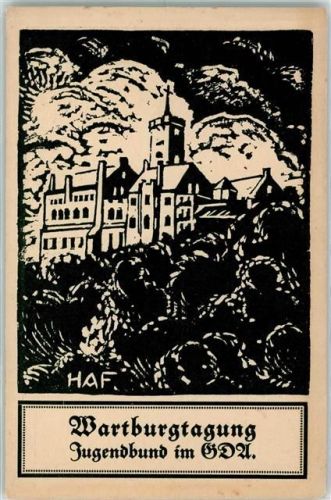 Eisenach Wartburgtagung Jugendbund 1921 AK